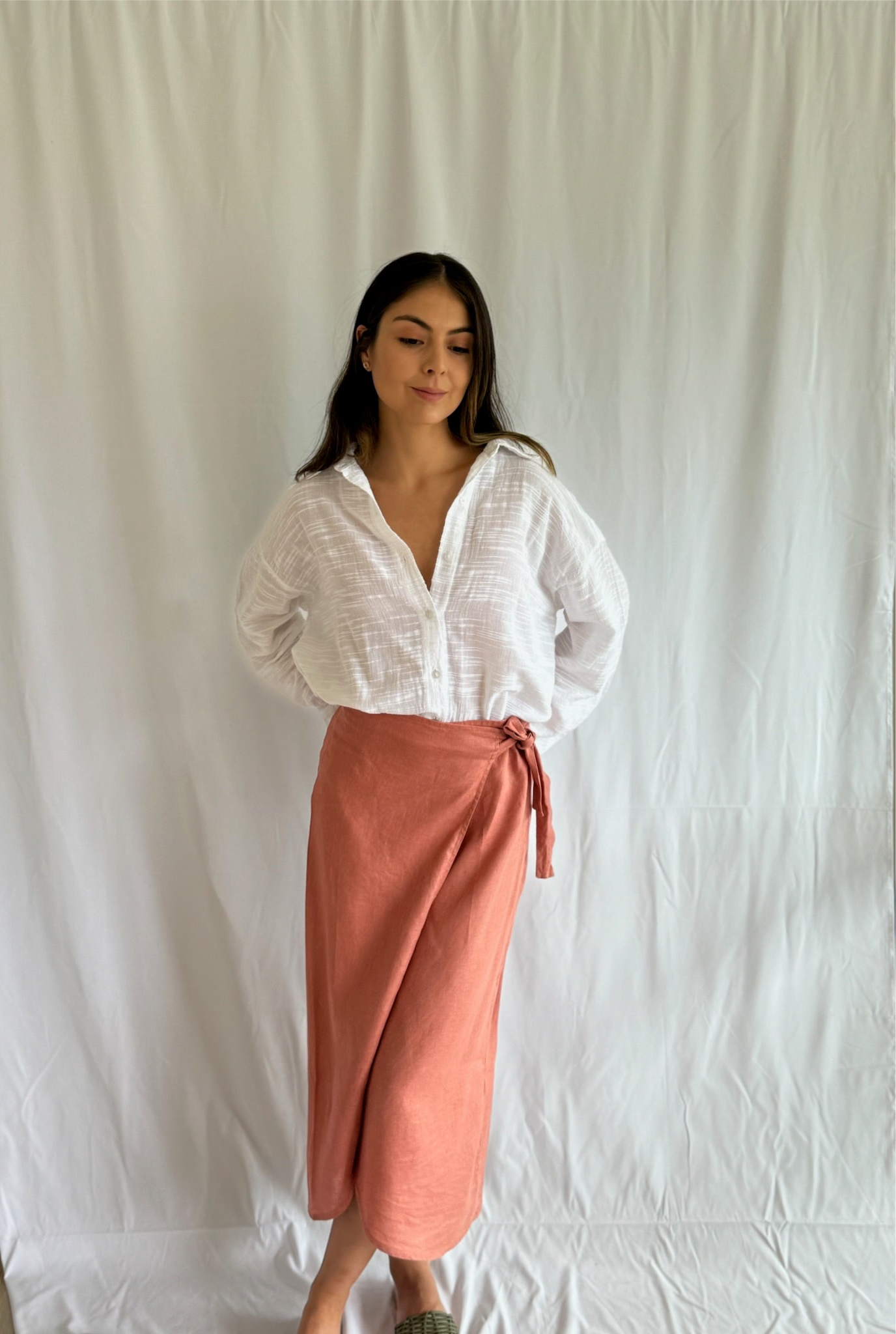 Falda Pyra Lino
