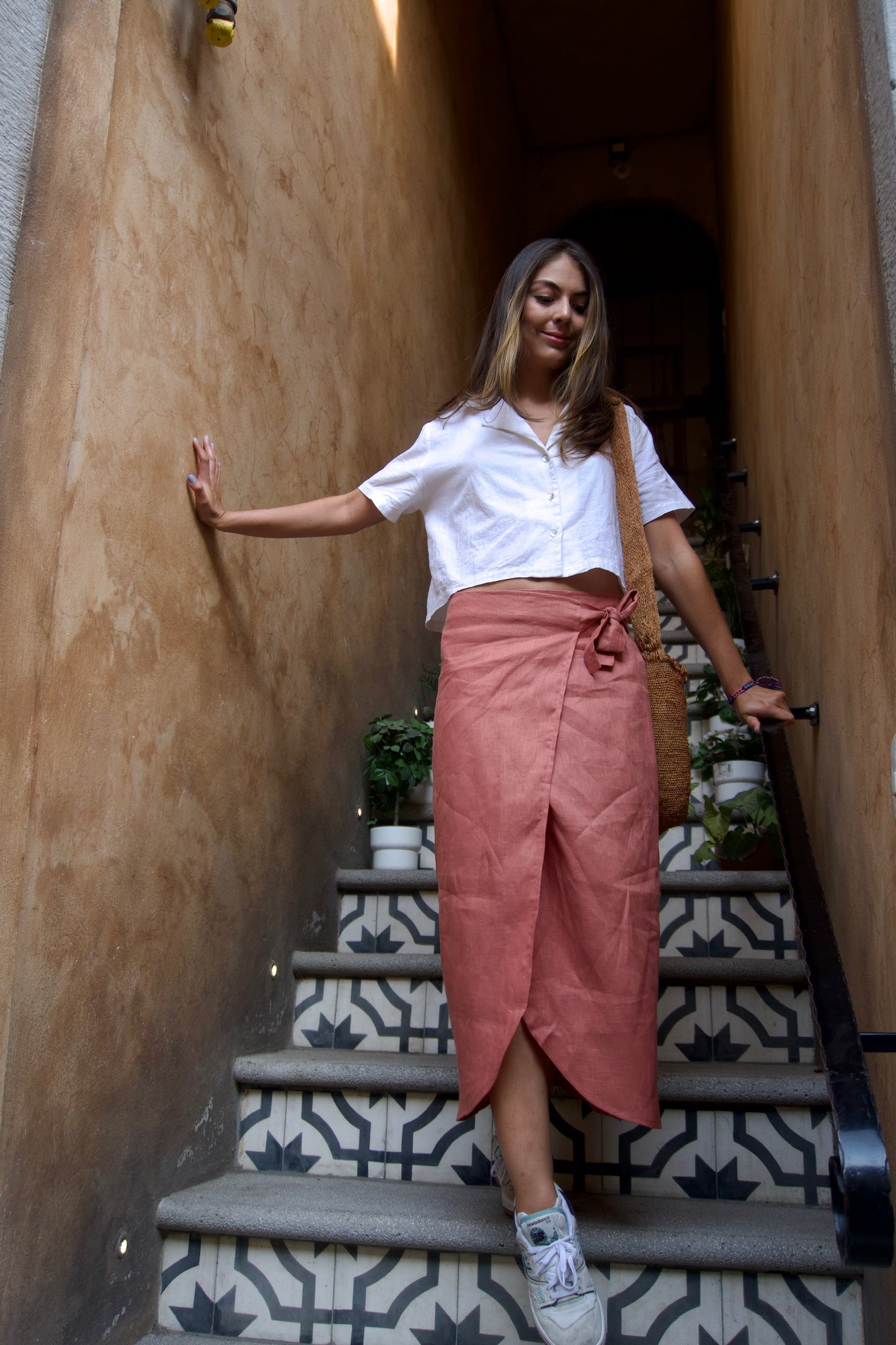 Falda Pyra Lino